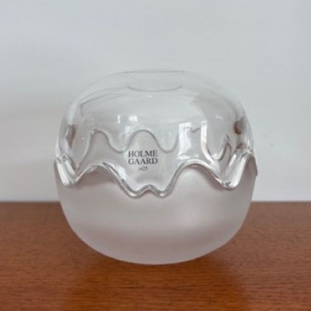 Holmegaard Decorative Glass Bowl with Cover (1825) - From Denmark